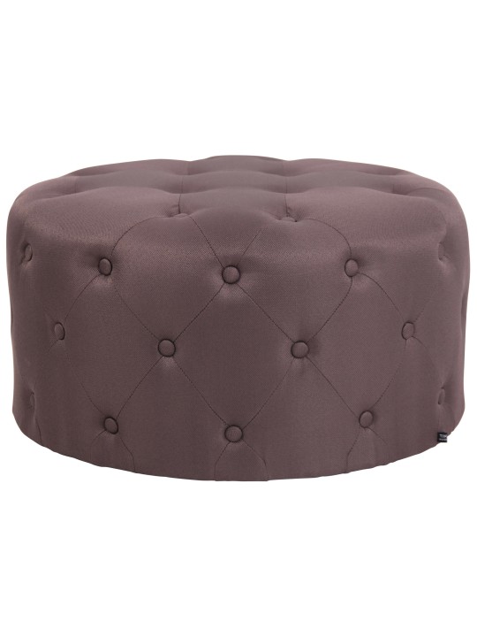 Voetenbank Corsica stof, bruin