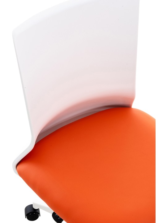 Bureaustoel Apolda kunstleer, oranje Bureaustoel Apolda kunstleer, oranje