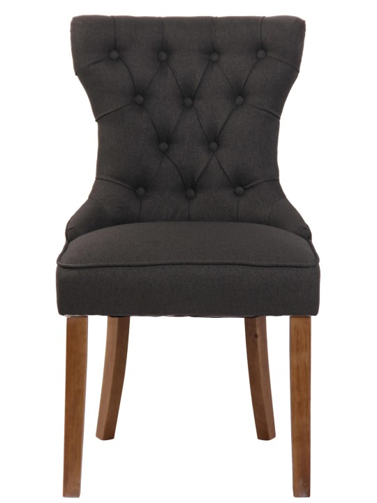 Stoel Franca stof antiek-licht, donkergrijs