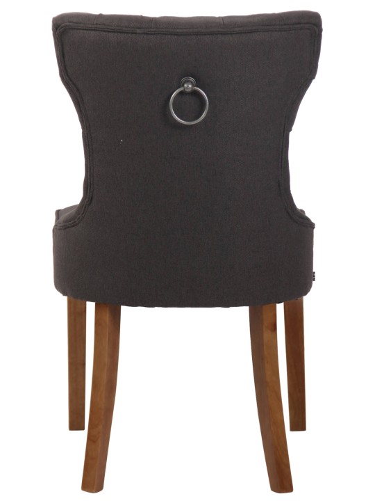 Stoel Franca stof antiek-licht, donkergrijs