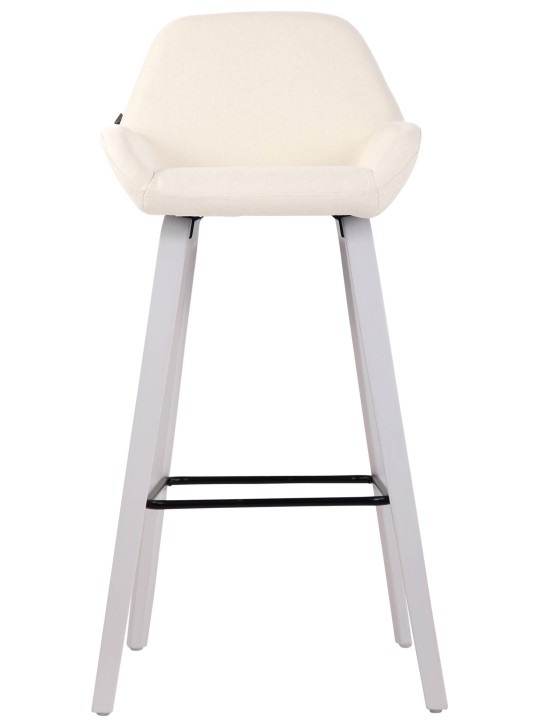 Barkruk Newnan stof 4-poots frame (eiken), crème Barkruk Newnan stof 4-poots frame (eiken), crème