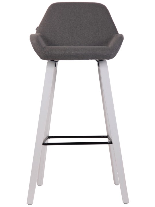 Barkruk Newnan stof 4-poots frame (eiken), donkergrijs