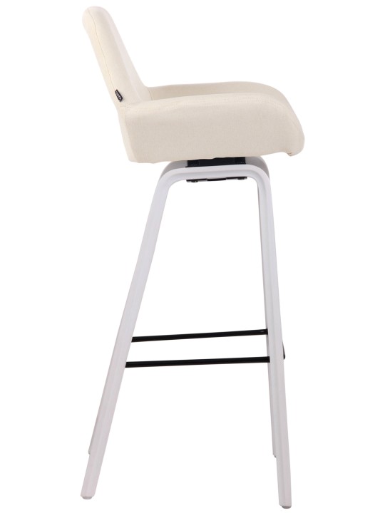 Barkruk Newnan stof 4-poots frame (eiken), crème Barkruk Newnan stof 4-poots frame (eiken), crème