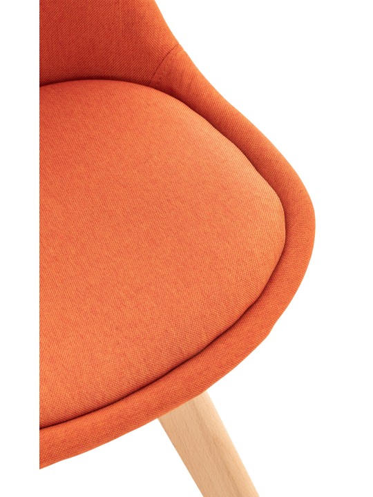Set van 4 stoelen Linares stof, oranje