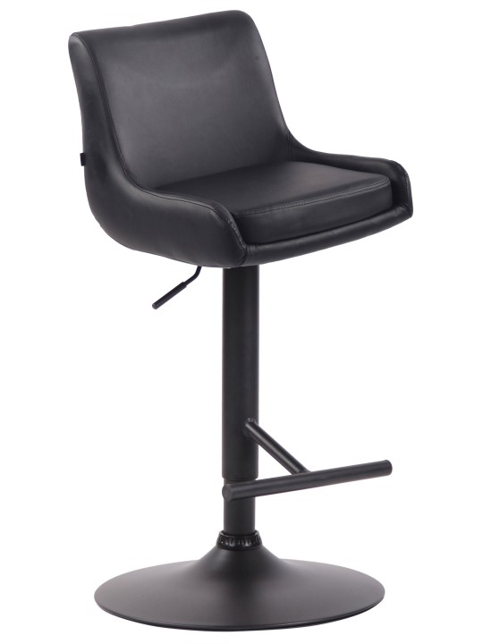 Barkruk Club kunstleer, zwart