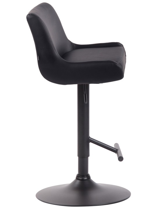 Barkruk Club kunstleer, zwart