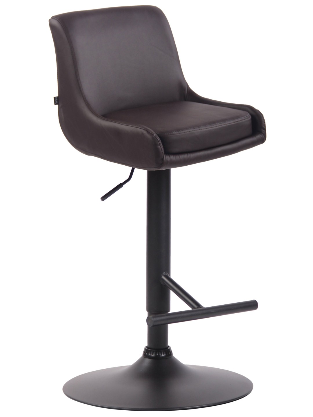 Barkruk Club kunstleer, bruin