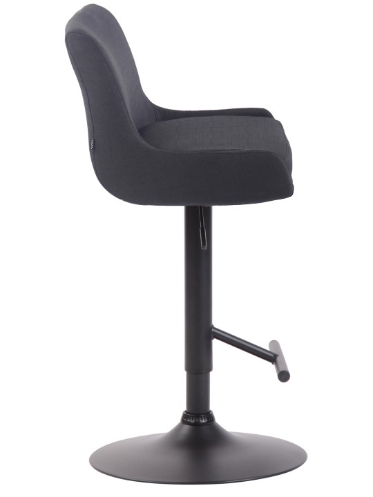 Barkruk clubstof, zwart