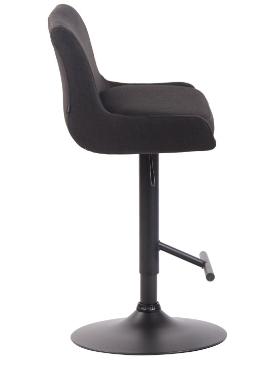 Barkruk clubstof, donkergrijs