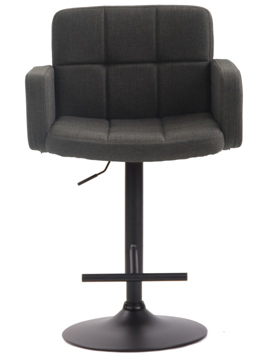 Barkruk Los Angeles, stof, donkergrijs