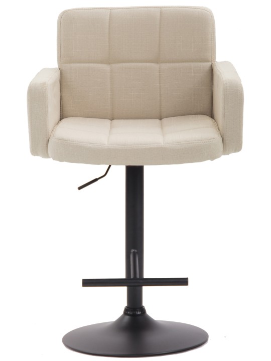 Barkruk Los Angeles, stof, crème