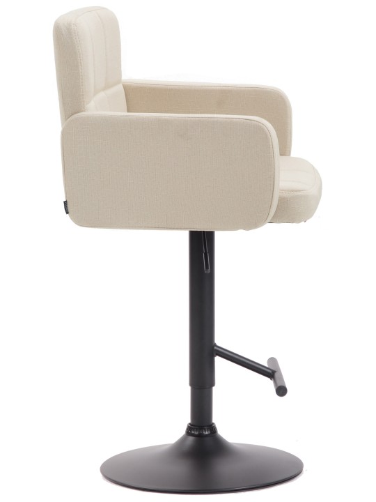 Barkruk Los Angeles, stof, crème