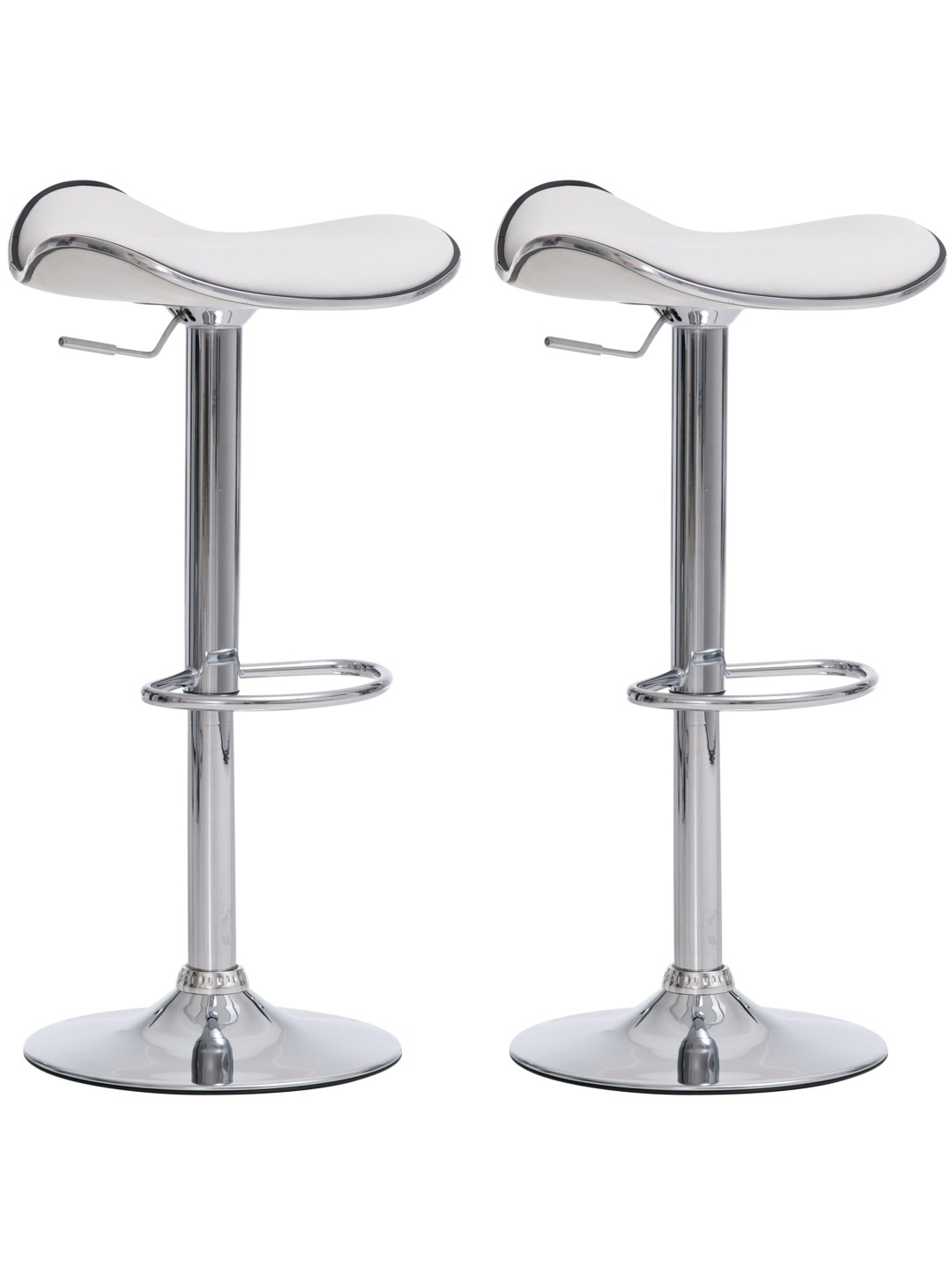 Set van 2 barkrukken Shanghai C, wit