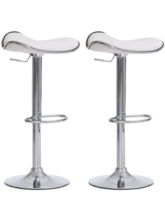 Set van 2 barkrukken Shanghai C, wit