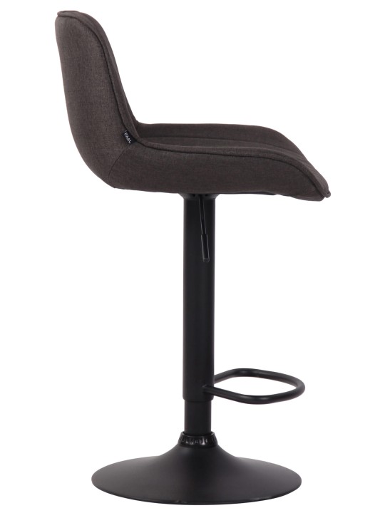 Barkruk Lentini stof, donkergrijs