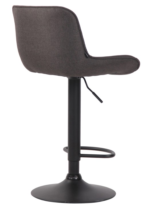 Barkruk Lentini stof, donkergrijs