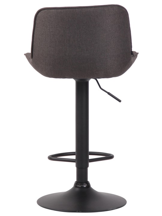 Barkruk Lentini stof, donkergrijs