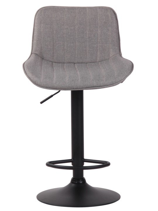 Barkruk Lentini stof, grijs