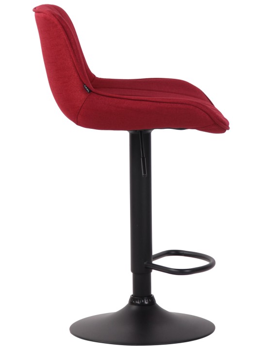 Barkruk Lentini stof, rood