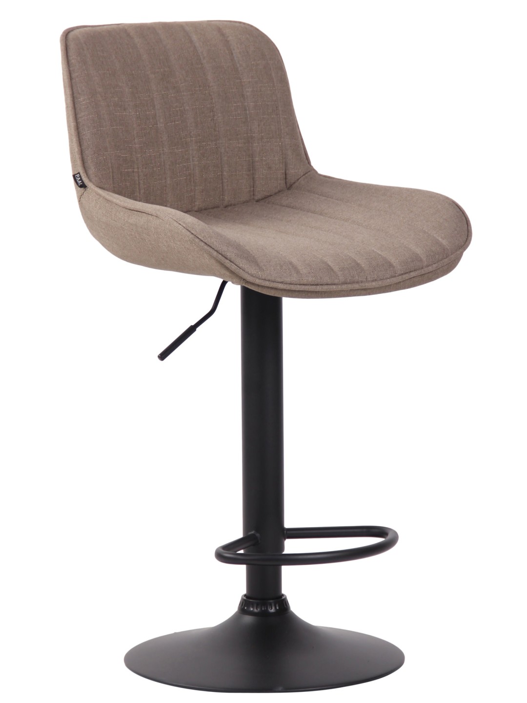 Barkruk Lentini stof, taupe