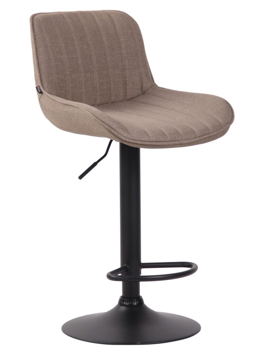 Barkruk Lentini stof, taupe