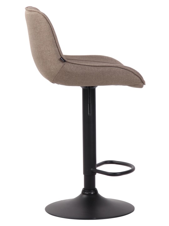 Barkruk Lentini stof, taupe