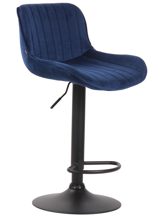 Barkruk Lentini fluweel, blauw Barkruk Lentini fluweel, blauw