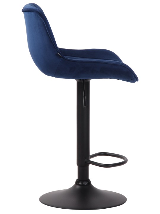 Barkruk Lentini fluweel, blauw Barkruk Lentini fluweel, blauw