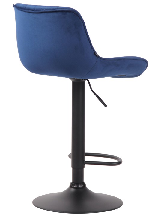 Barkruk Lentini fluweel, blauw Barkruk Lentini fluweel, blauw