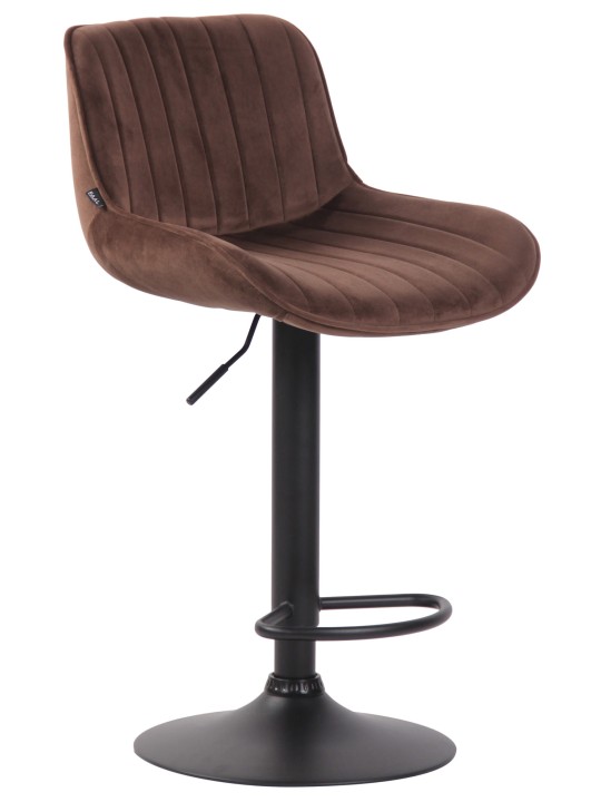 Barkruk Lentini fluweel, bruin Barkruk Lentini fluweel, bruin