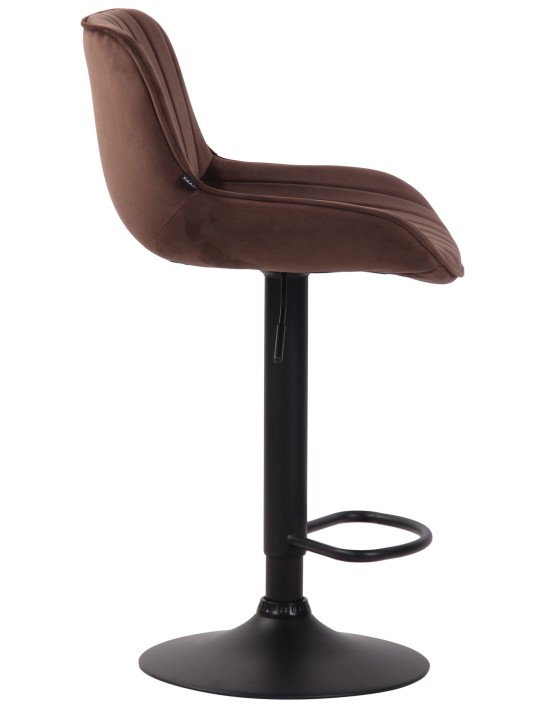 Barkruk Lentini fluweel, bruin Barkruk Lentini fluweel, bruin