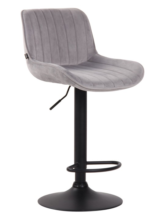 Barkruk Lentini fluweel, grijs Barkruk Lentini fluweel, grijs