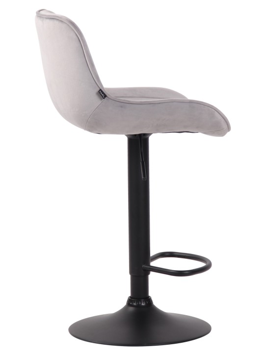 Barkruk Lentini fluweel, grijs Barkruk Lentini fluweel, grijs