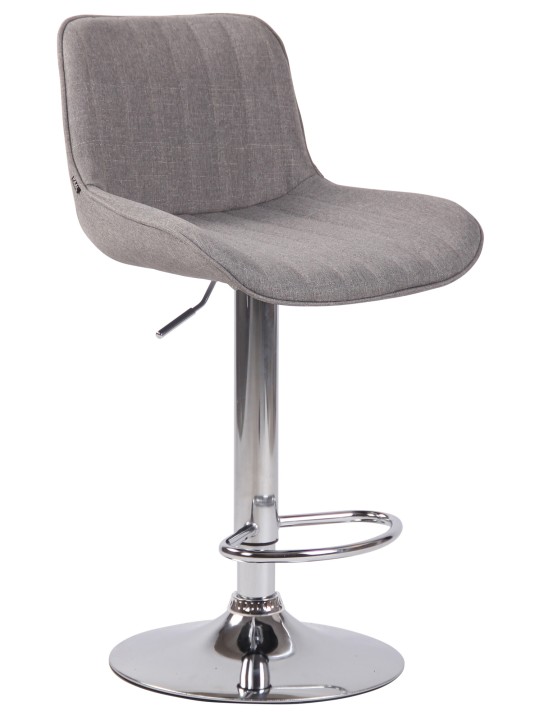 Barkruk Lentini stof chroom, grijs Barkruk Lentini stof chroom, grijs