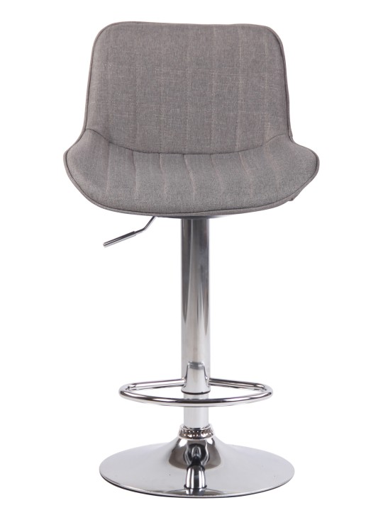 Barkruk Lentini stof chroom, grijs Barkruk Lentini stof chroom, grijs