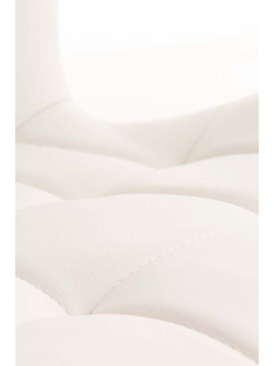 Set van 4 eetkamerstoelen Elda kunstleer, wit