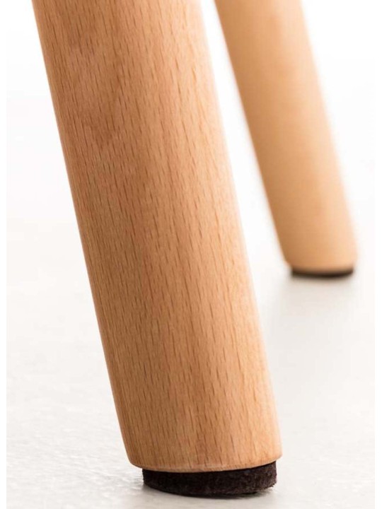 Set van 4 eetkamerstoelen Elda kunstleer, wit