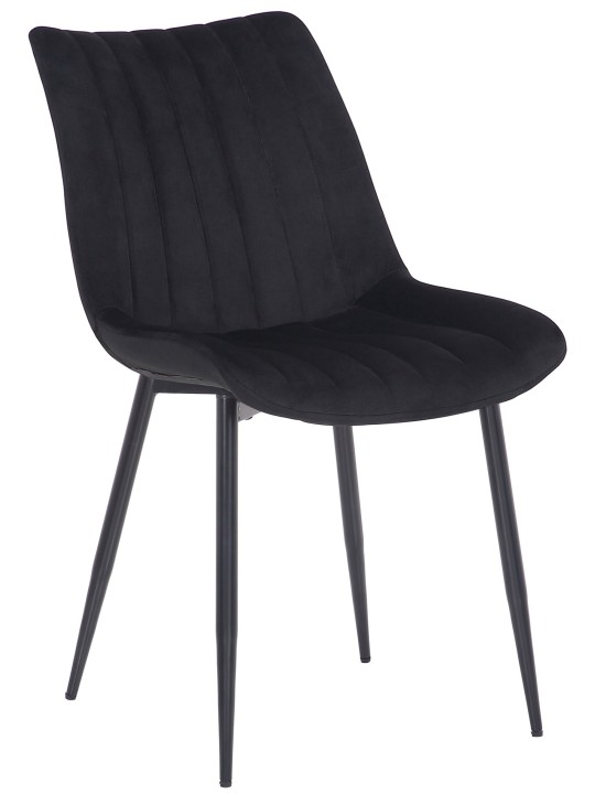 Stoel Rahden fluweel, zwart Stoel Rahden fluweel, zwart