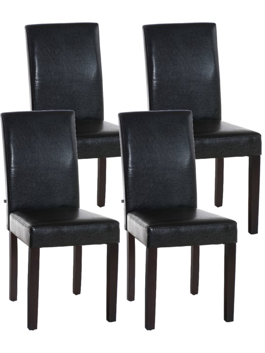 Set van 4 eetkamerstoelen Ina donker, bruin Set van 4 eetkamerstoelen Ina donker, bruin