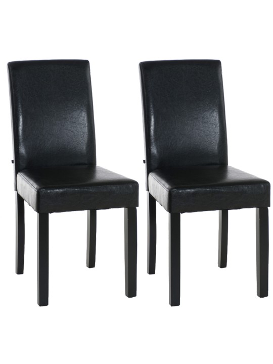 Set van 2 eetkamerstoelen Ina, bruin