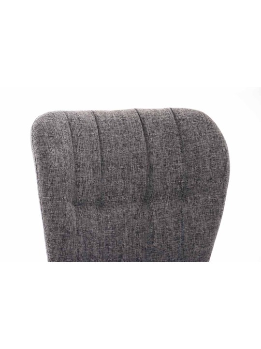 Set van 4 stoelen Elda stof naturel, lichtgrijs