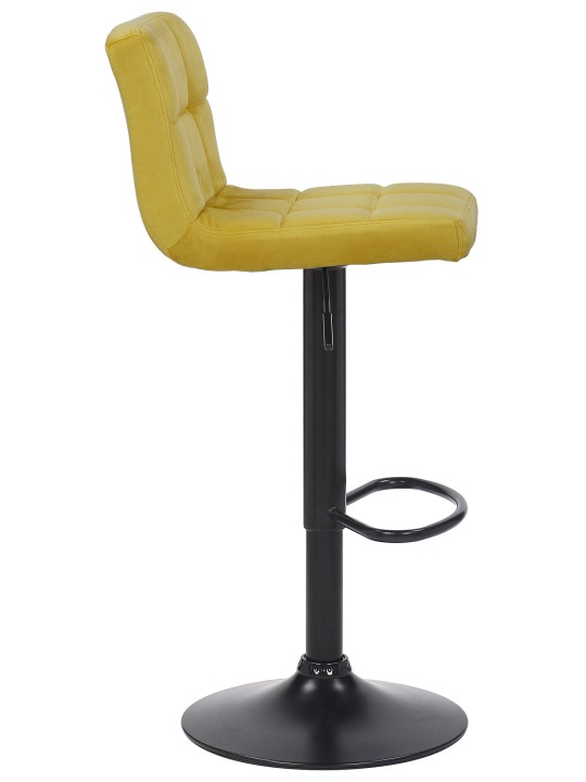 Set van 2 barkrukken Feni fluweel, geel Set van 2 barkrukken Feni fluweel, geel