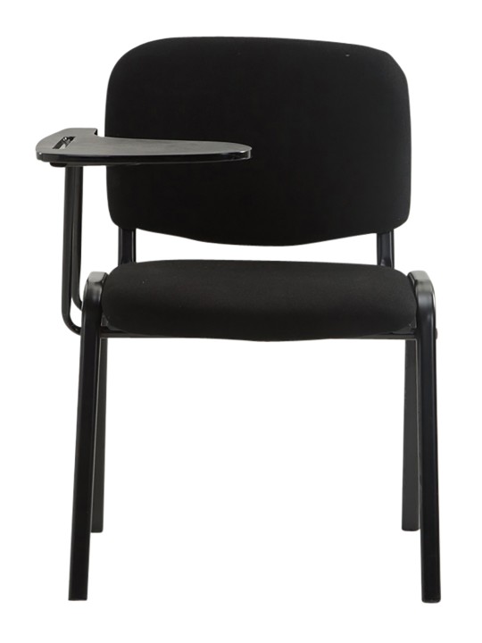 Set van 4 Ken stoelen met klaptafel stof, zwart