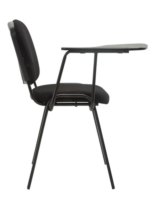 Set van 4 Ken stoelen met klaptafel stof, zwart