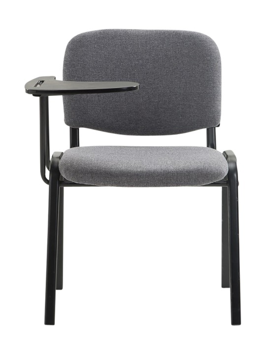 Set van 4 Ken stoelen met klaptafel stof, grijs