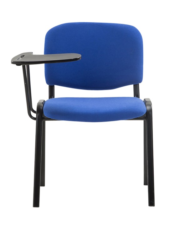 Set van 4 Ken stoelen met klaptafel stof, blauw