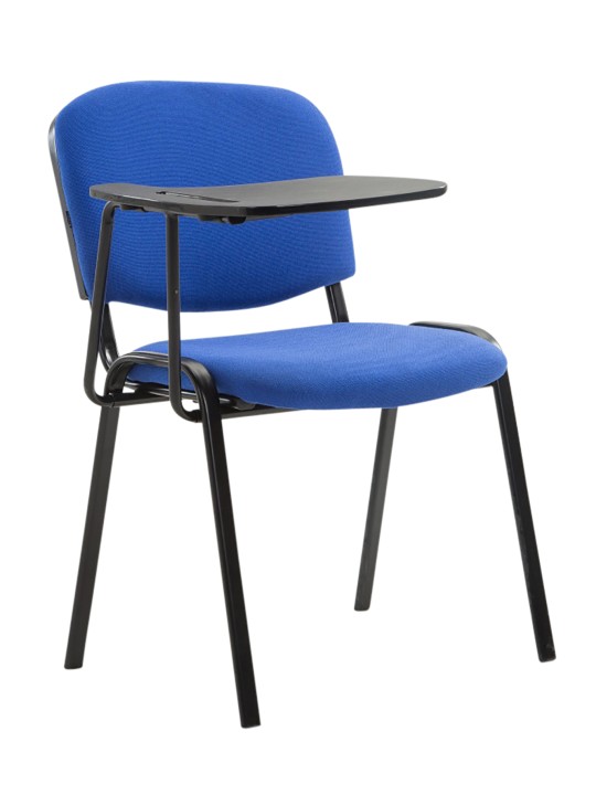 Set van 4 Ken stoelen met klaptafel stof, blauw
