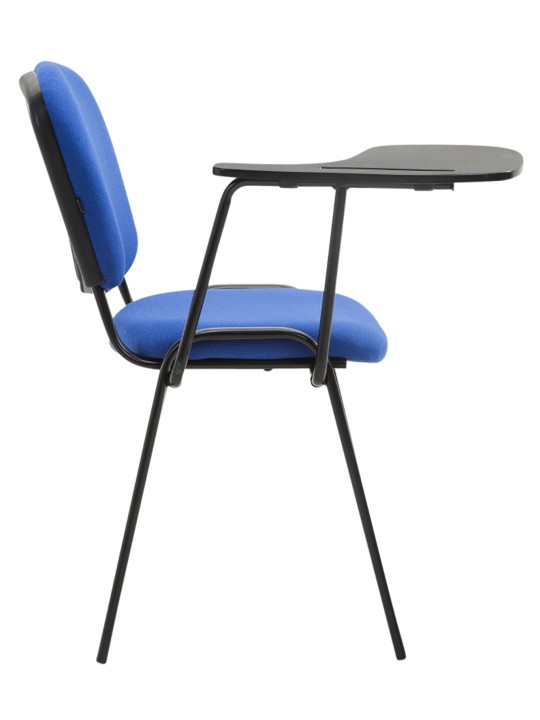 Set van 4 Ken stoelen met klaptafel stof, blauw