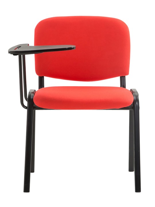 Set van 4 Ken stoelen met klaptafel stof, rood