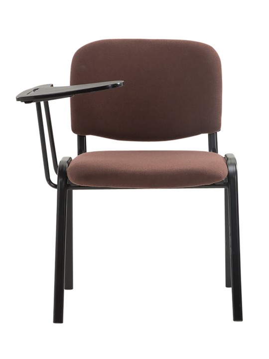 Set van 4 Ken stoelen met klaptafel stof, bruin